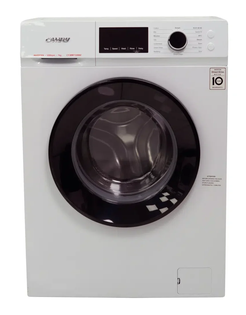 Camry Washer 7 Kgs Front Load -Inverter– CY-WM7120INV