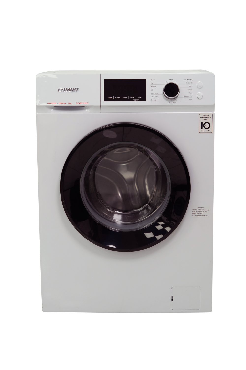 Camry Washer 7 Kgs Front Load -Inverter– CY-WM7120INV