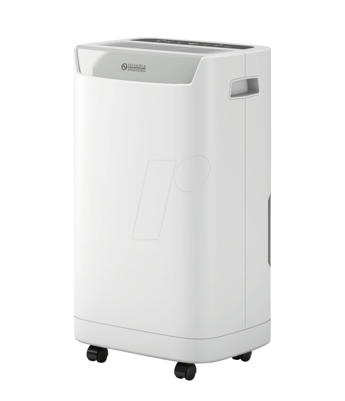 Olimpia Splendid white dehumidifier OS02063 front view with clean modern design