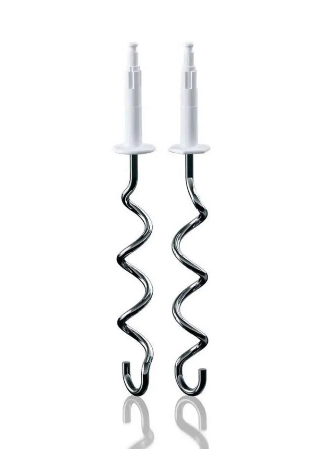 Close-up of Braun Hand Mixer HM3105WH with ergonomic soft grip.