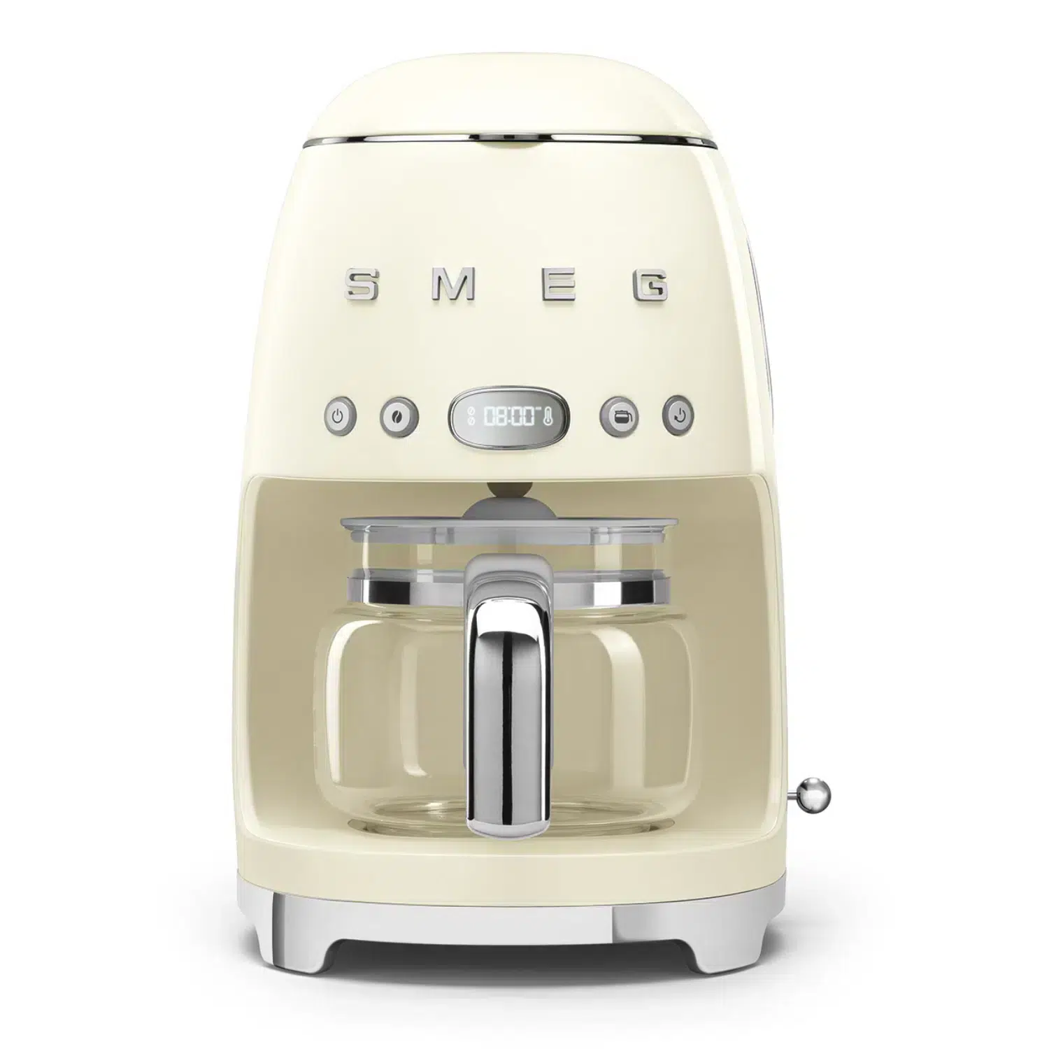 Smeg cream drip coffee machine DCF02CREU front view