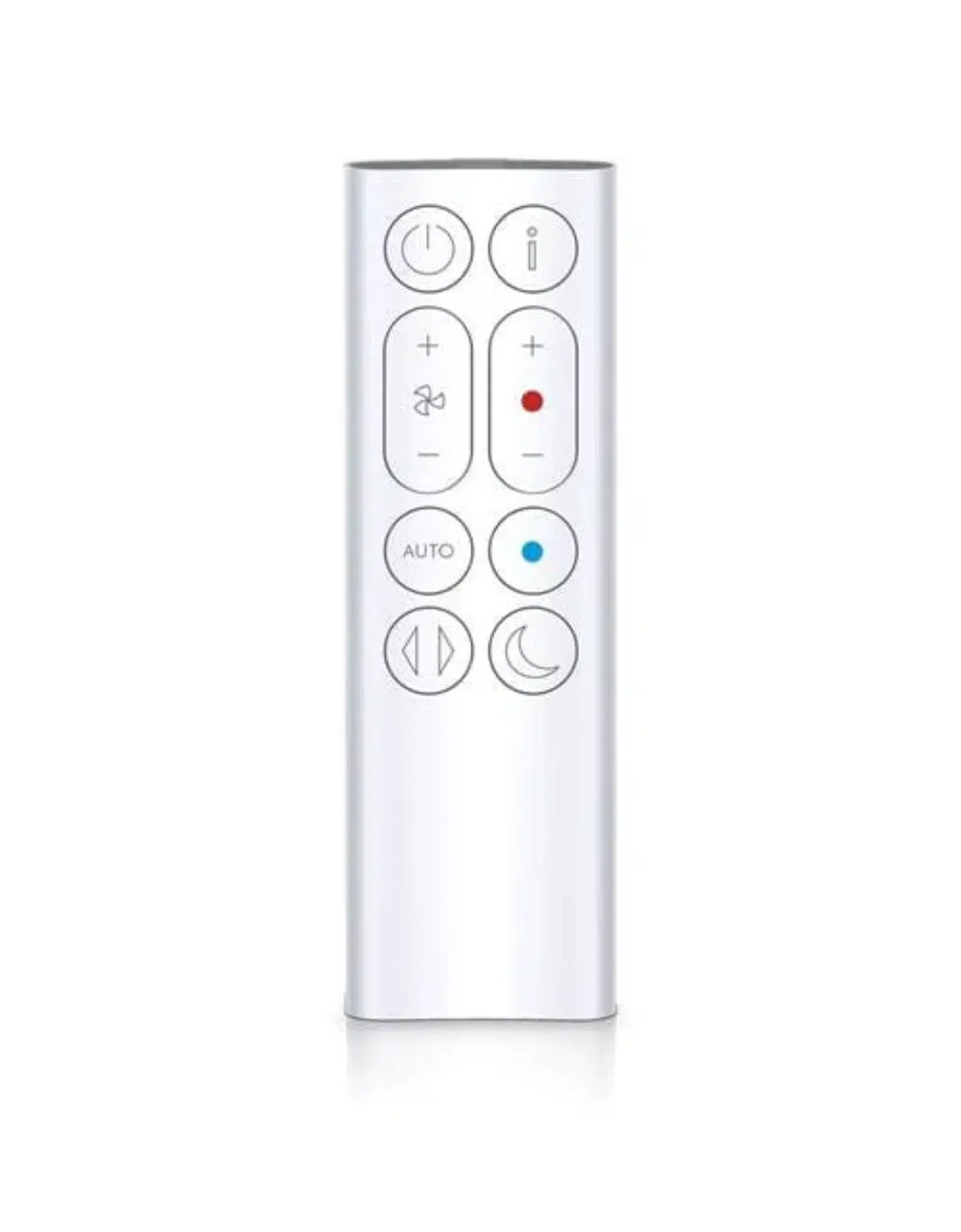 Dyson HP10 air purifier remote, front view with circular design.