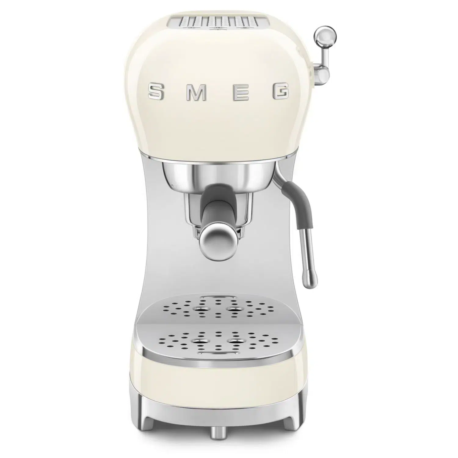 Smeg espresso coffee machine ECF02CREU front view retro design