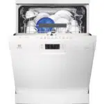 Electrolux Dishwasher ESF5542LOW open door with loaded dishes
