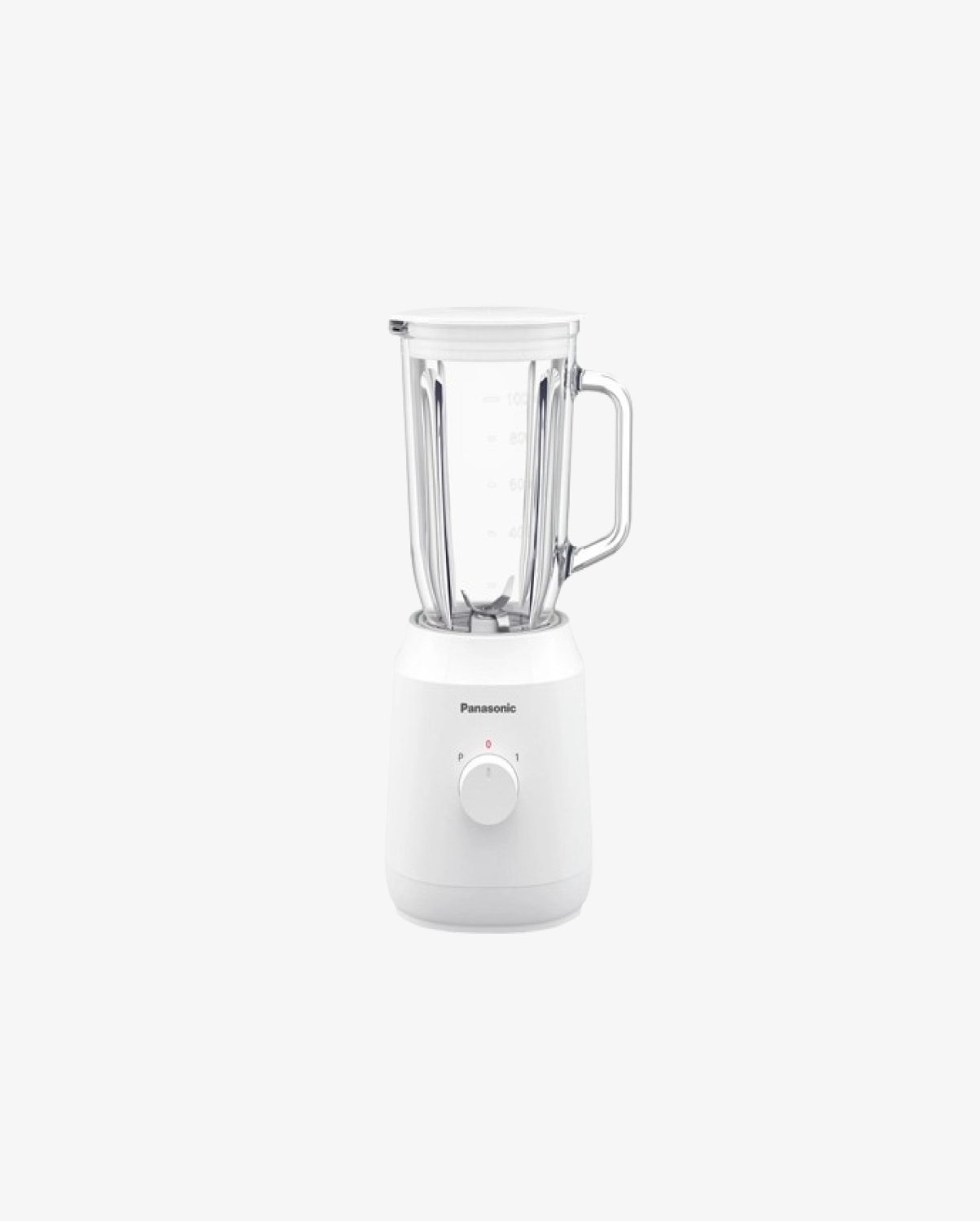 Panasonic blender 400W MX-GX1021WTN front view with 1.35-liter jar