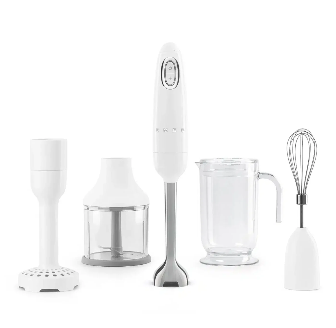 SMEG White Hand Blender HBF22WHEU front view