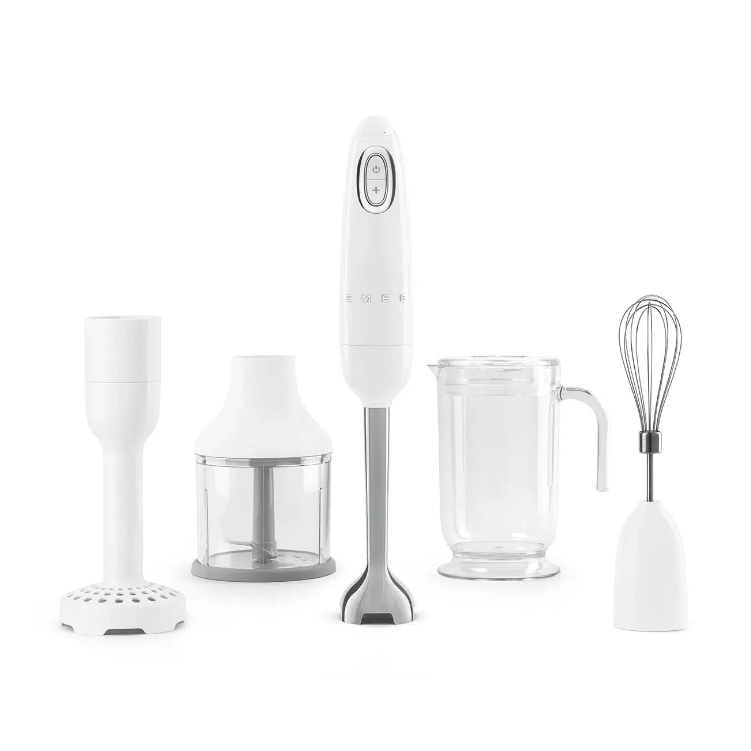 SMEG White Hand Blender HBF22WHEU front view