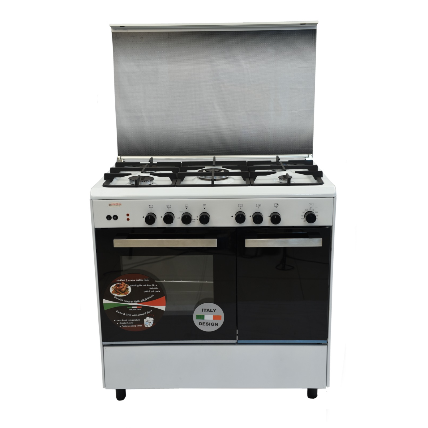 INFINITY GAS OVEN 90CM WHITE