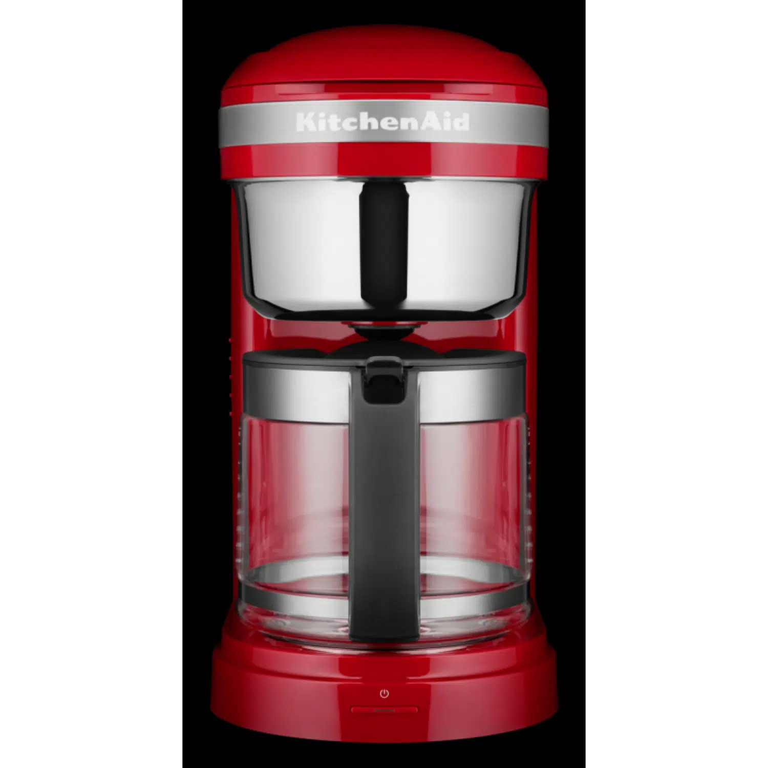 KitchenAid 5KCM1209EER coffee maker brewing 12 cups of coffee