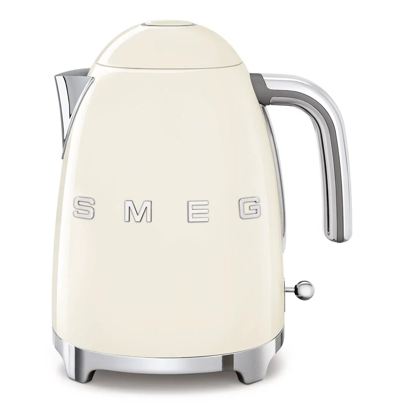 Smeg kettle cream KLF03CREU front view with retro design.