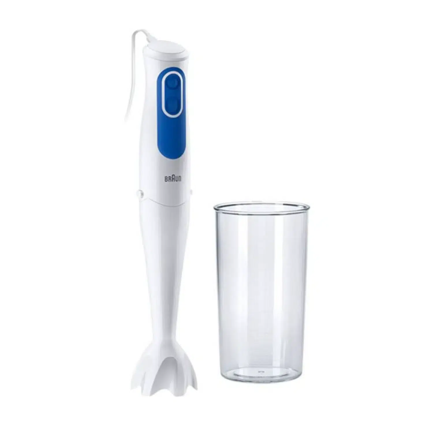 Braun Hand Blender MQ10.001PWH – 450W, 1-Speed, White