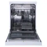 Modern kitchen Sharp dishwasher QW-MB612-WH2 open with racks