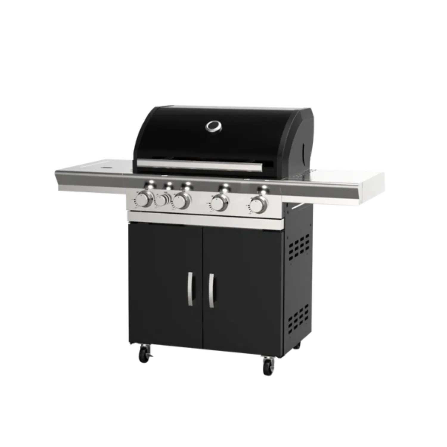 Superchef 4 Burners Continental Gas BBQ-MARS BLK 4B+SB