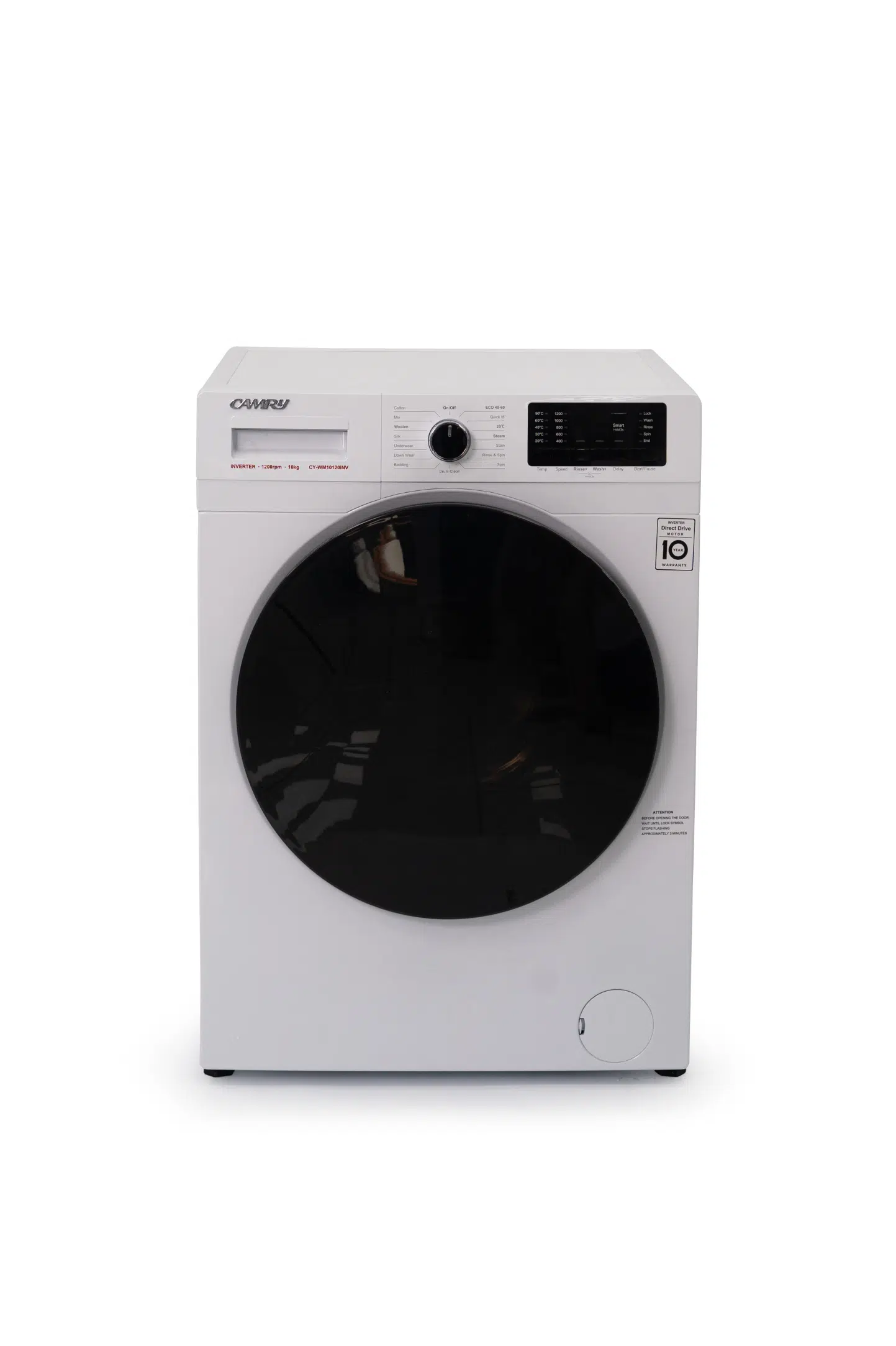 Camry Washer 10 Kgs Front Load-Inverter-CY-WM10120INV