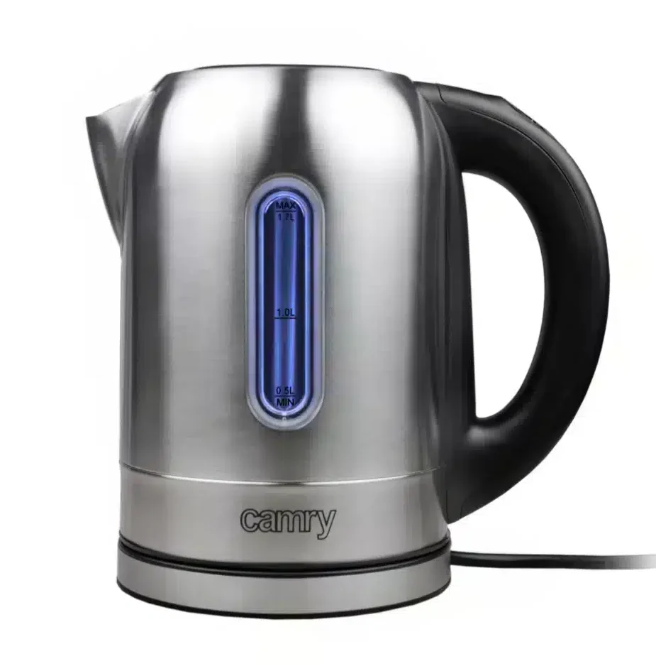 Camry kettle CR1253 front view with 1.7-liter capacity