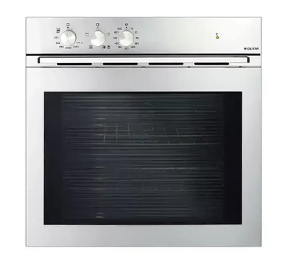 Glem 60cm Gas Oven GFEW21IX with 7 cooking functions and fan-assisted baking