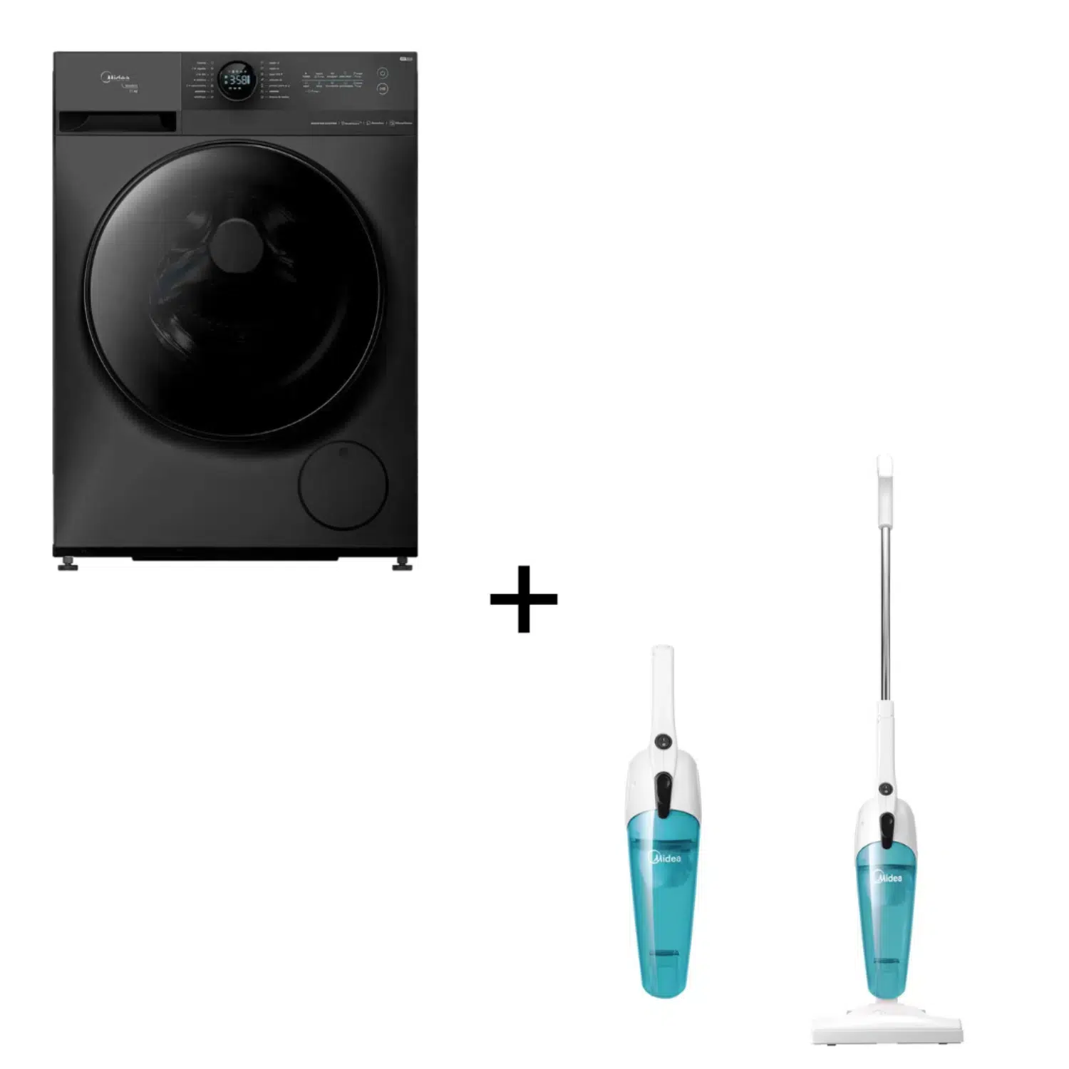 Midea Washer 11kg-MF200W110WB/T-2in1Vacuum Cleaner MVC-SC861