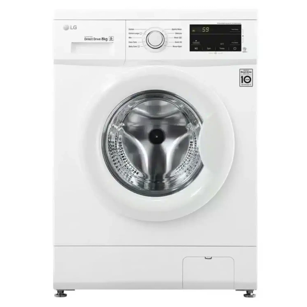 LG Washer 8 Kgs Front Load-Inverter-WJ3H20WTG