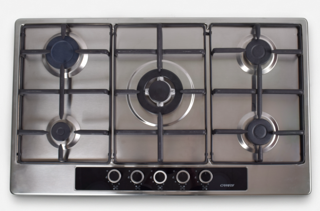 Camry 90 cm Built-In Gas Hob – CY-PF90-4G1BDC-IX