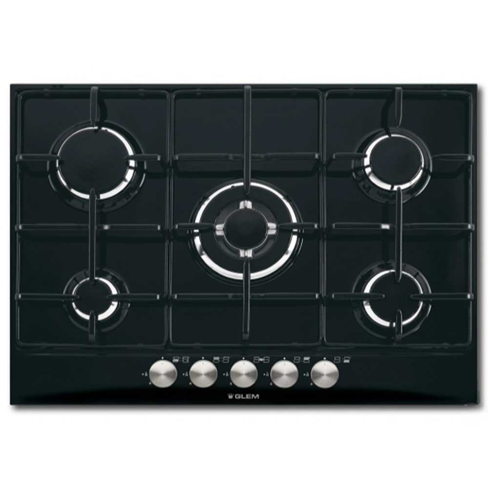 Glem Gas 90 cm Built-In Gas Hob-GT955BK