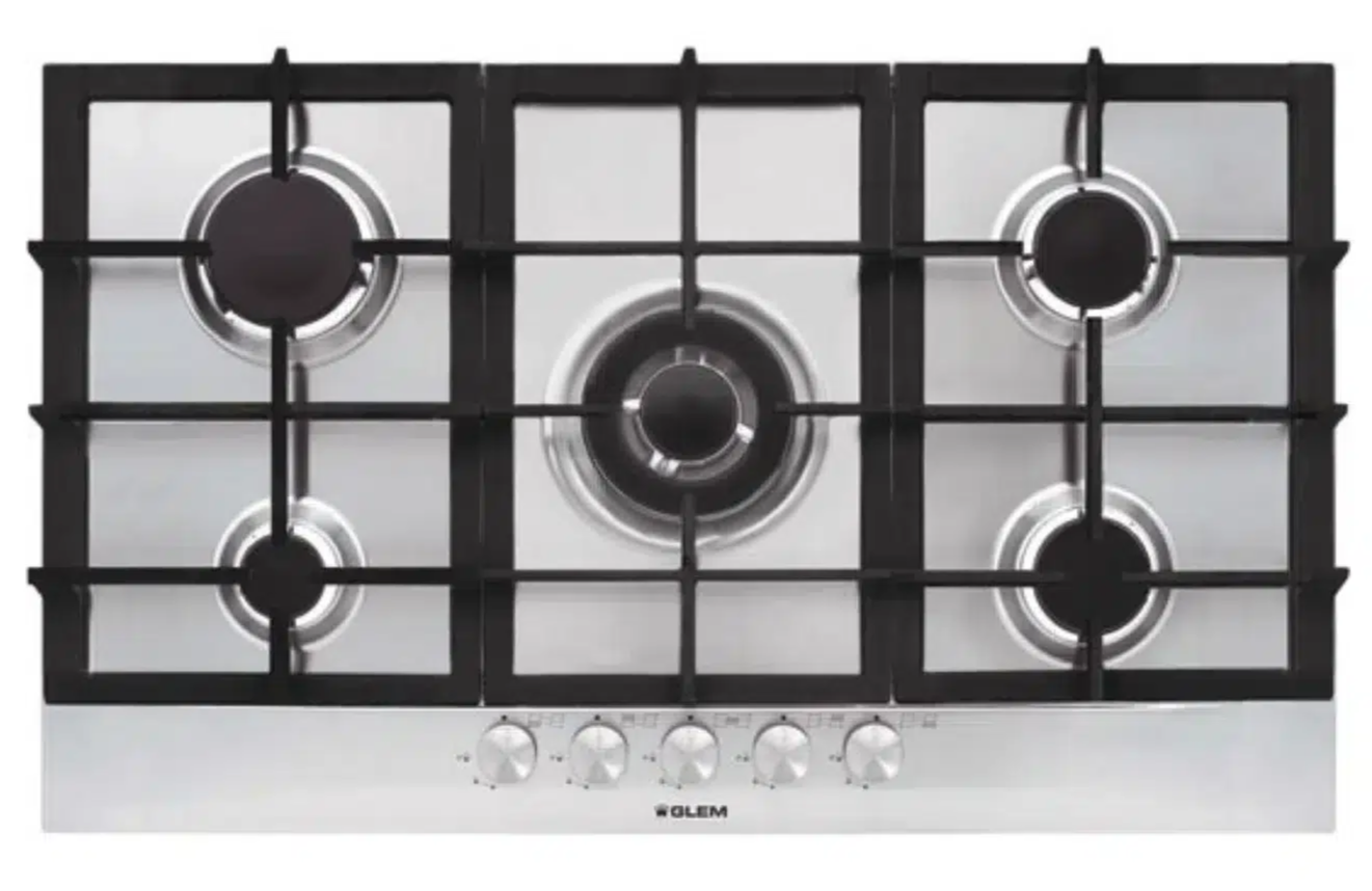 Glem Gas 90 cm Built-In Gas Hob –GT955HIX