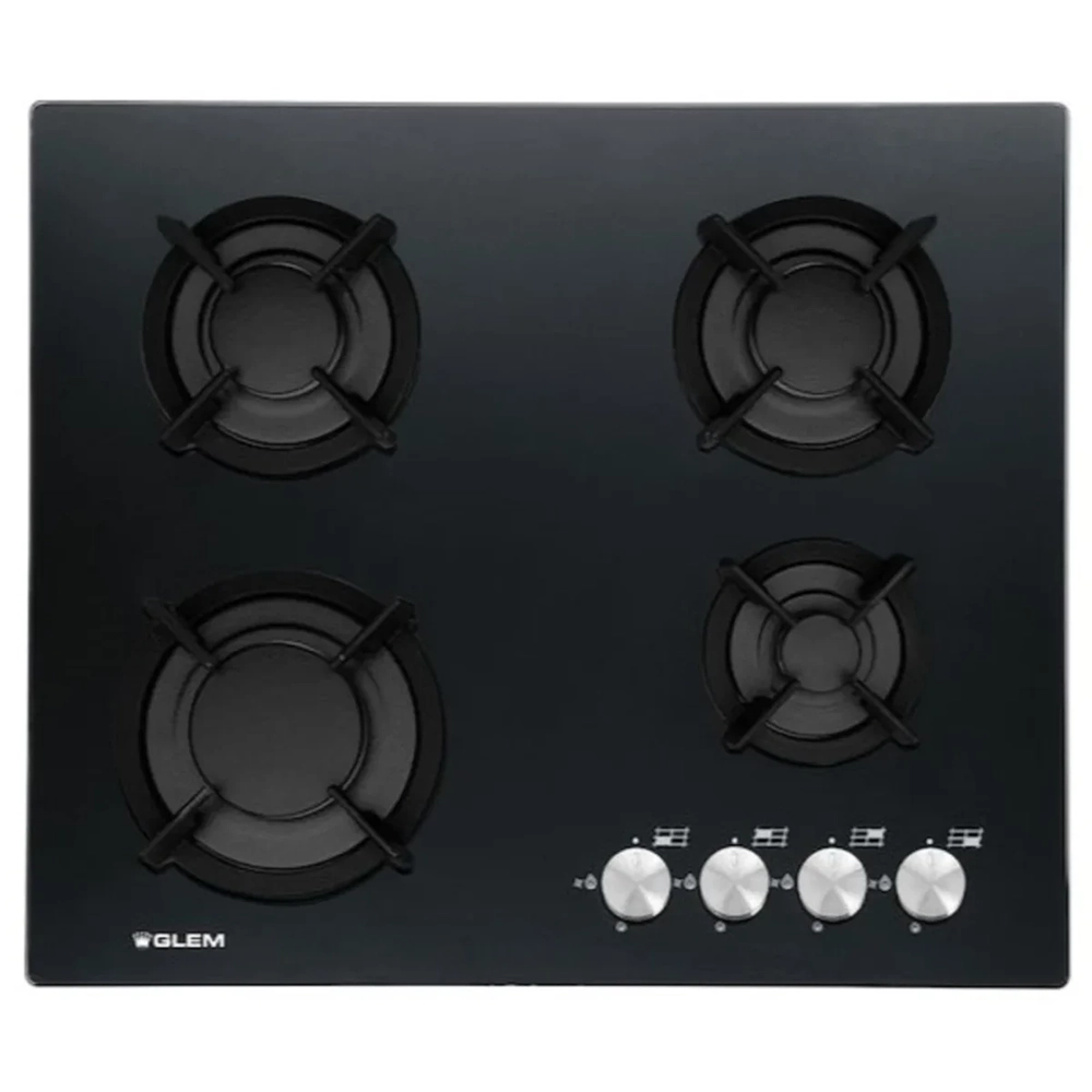 Glem Gas 60 cm Built-In Gas Hob –GV64HBK