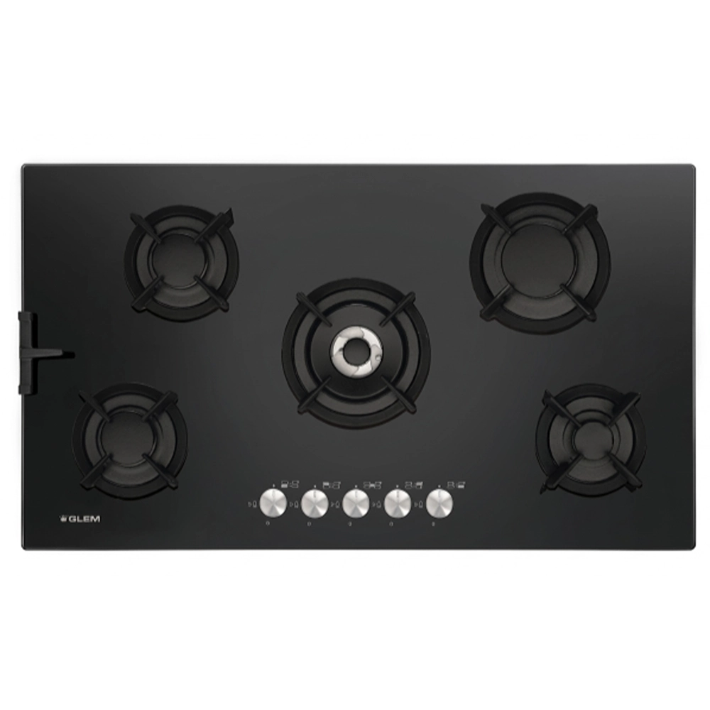 Glem Gas 90 cm Built-In Hob-GV955HBK