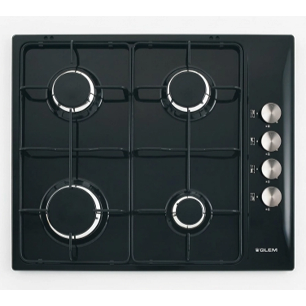 Glem Gas 60 cm  Built-In Gas Hob-GTL64NGBK