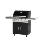 Superchef 4 Burners Continental Gas BBQ-MARS BLK 4B+SB