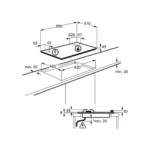 Electrolux 90 cm Built-In Hob – KGG9538 - Image 2