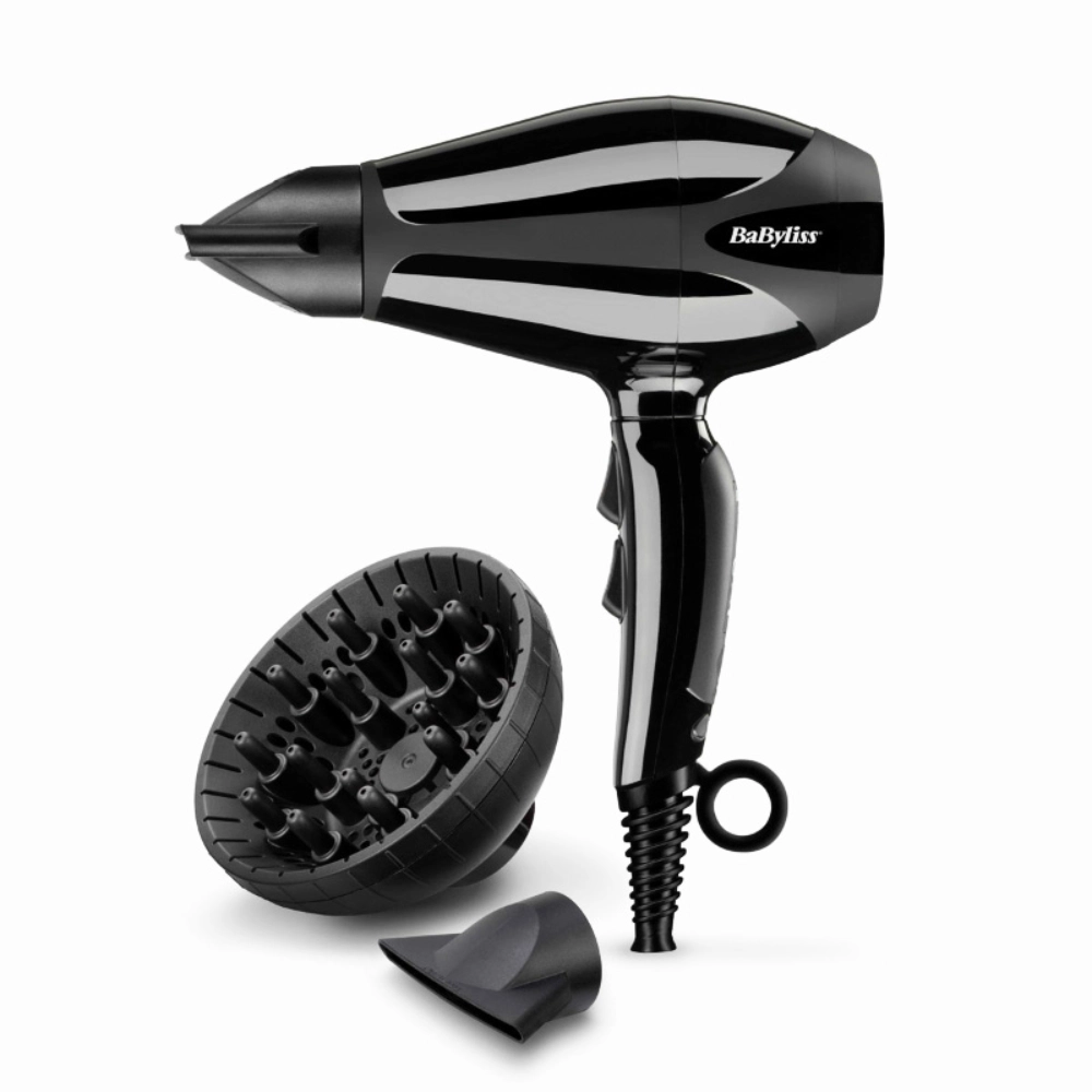 BABWSHA6715DE Babyliss Ionic Hair Dryer 2400W Black-6715DE - Image 1