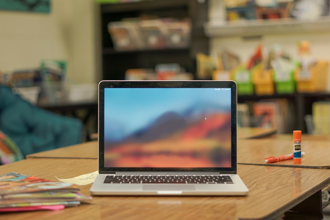 Laptop on a desk set up for back-to-school study in Lebanon
