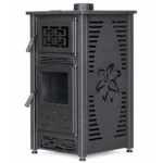 Lily 2253 Diesel Stove with Oven in matte black finish with cast iron top plate