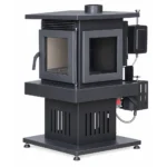Lily 3121 Square Diesel Stove 3G with heat-resistant viewing glass and cast iron top plate