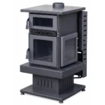 Lily 3896 Diesel Stove Square 3G with built-in baking oven and cast iron hotplate