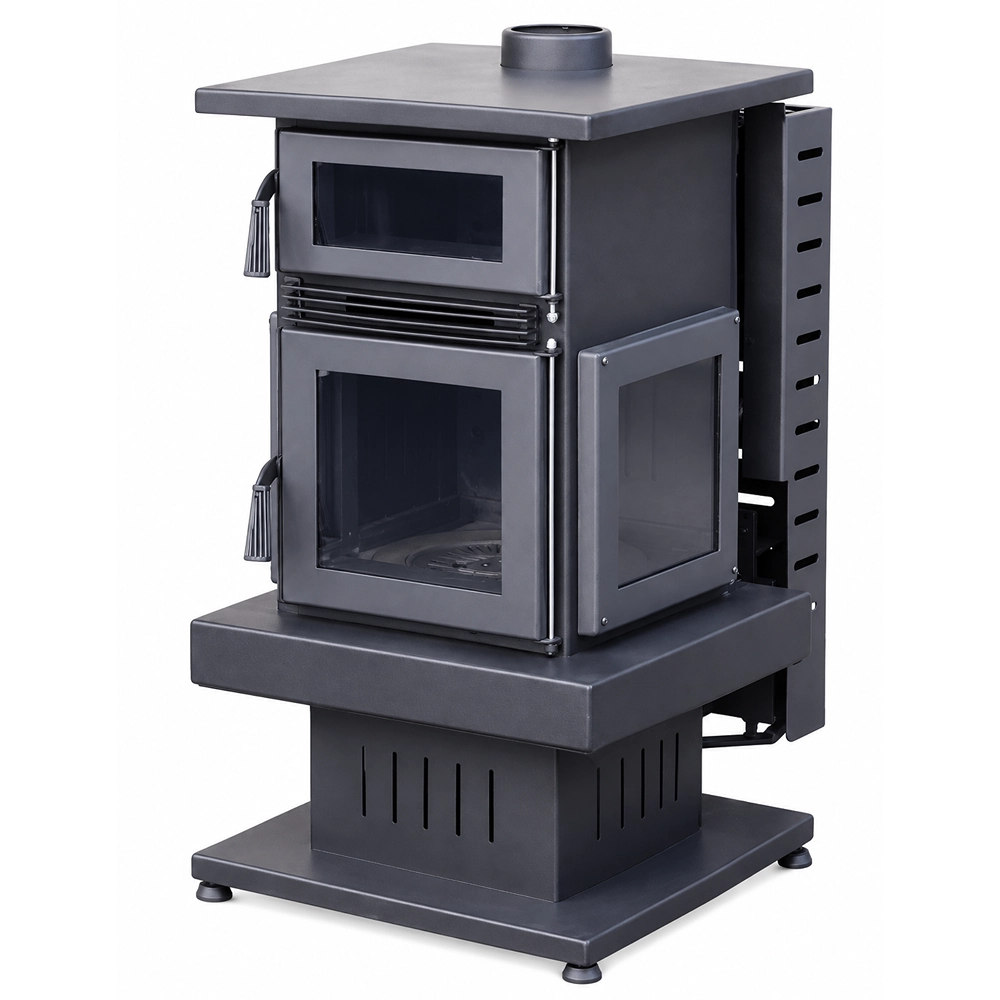 MTX--7116 LILY 3896 Lily 3896 Diesel Stove Square 3G with built-in baking oven and cast iron hotplate