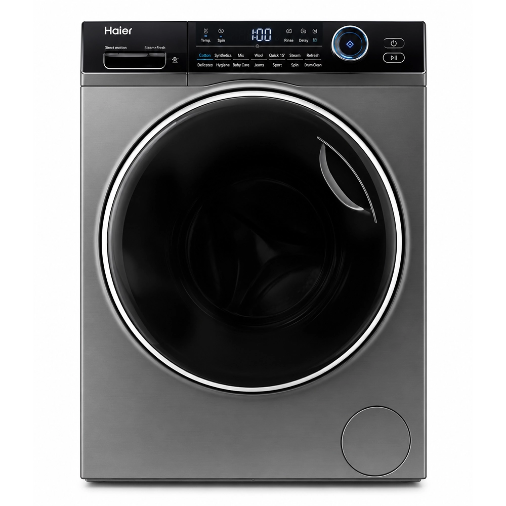 HW120-B14979S8U1 Haier 12 Kg Smart Washing Machine Silver - HW120-B14979S8U1 - Image 1